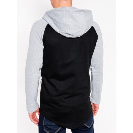 Juodas vyriškas džemperis su kapišonu "Wear"