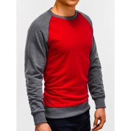 Raudonas su pilku vyriškas džemperis "Redpi"