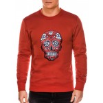 Raudonos vyriškas stilingas džemperis "Bordi"