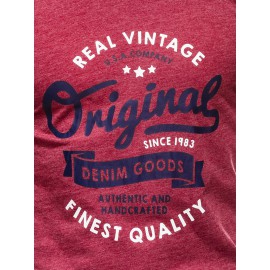 Raudoni vyriški marškinėliai "Original"
