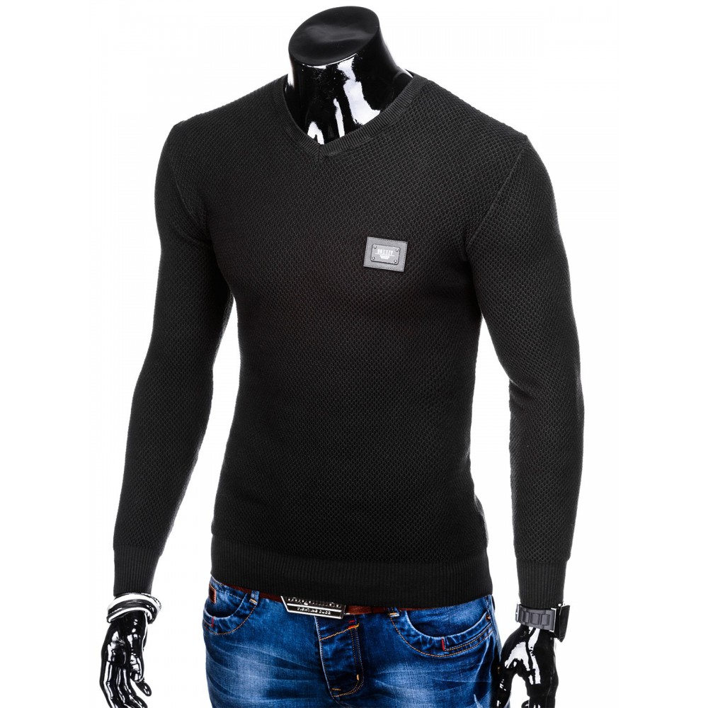Juodas vyriškas megztinis "Onre"