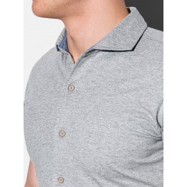 Vyriški marškiniai trumpomis rankovėmis šviesiai pilkos spalvos "Rovis"