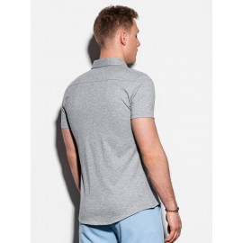 Vyriški marškiniai trumpomis rankovėmis šviesiai pilkos spalvos "Rovis"